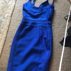 Royal blue bandage dress - Size S